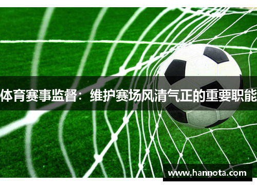 体育赛事监督：维护赛场风清气正的重要职能